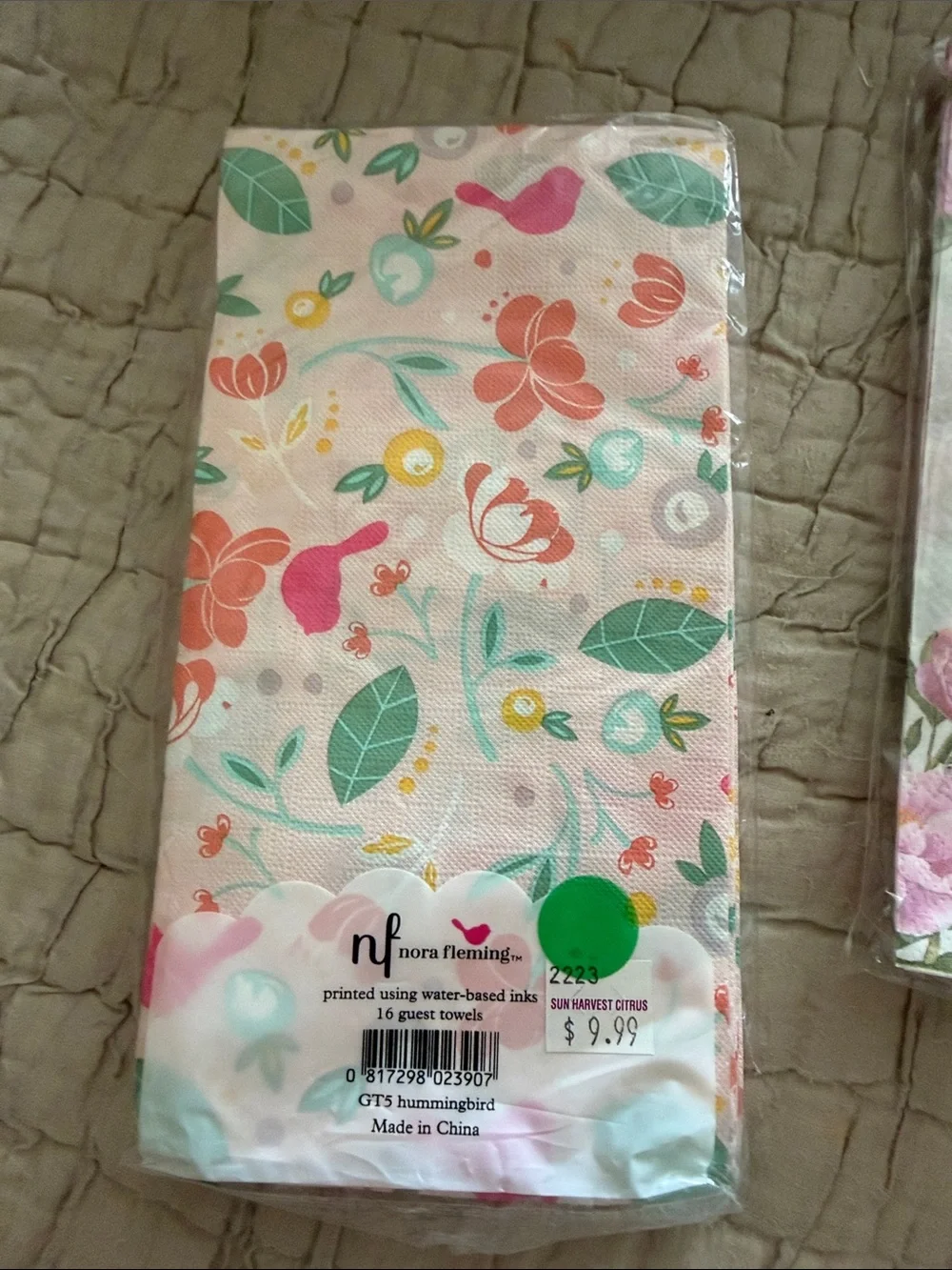 Paper napkins three different kinds